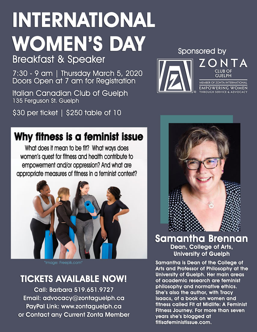International Women’s Day Zonta of Guelph and Area